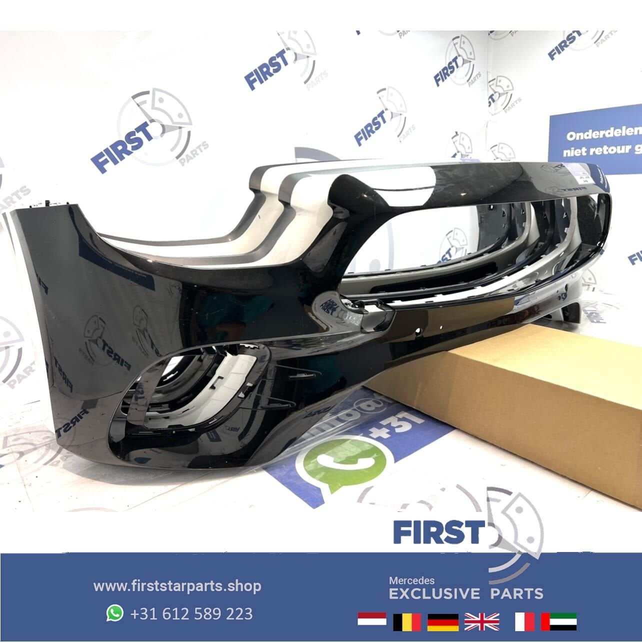 W213 FACELIFT AMG Voorbumper E Klasse 2020-2023 BUMPER WIT Z, Gebruikt, -, Voor, Ophalen of Verzenden