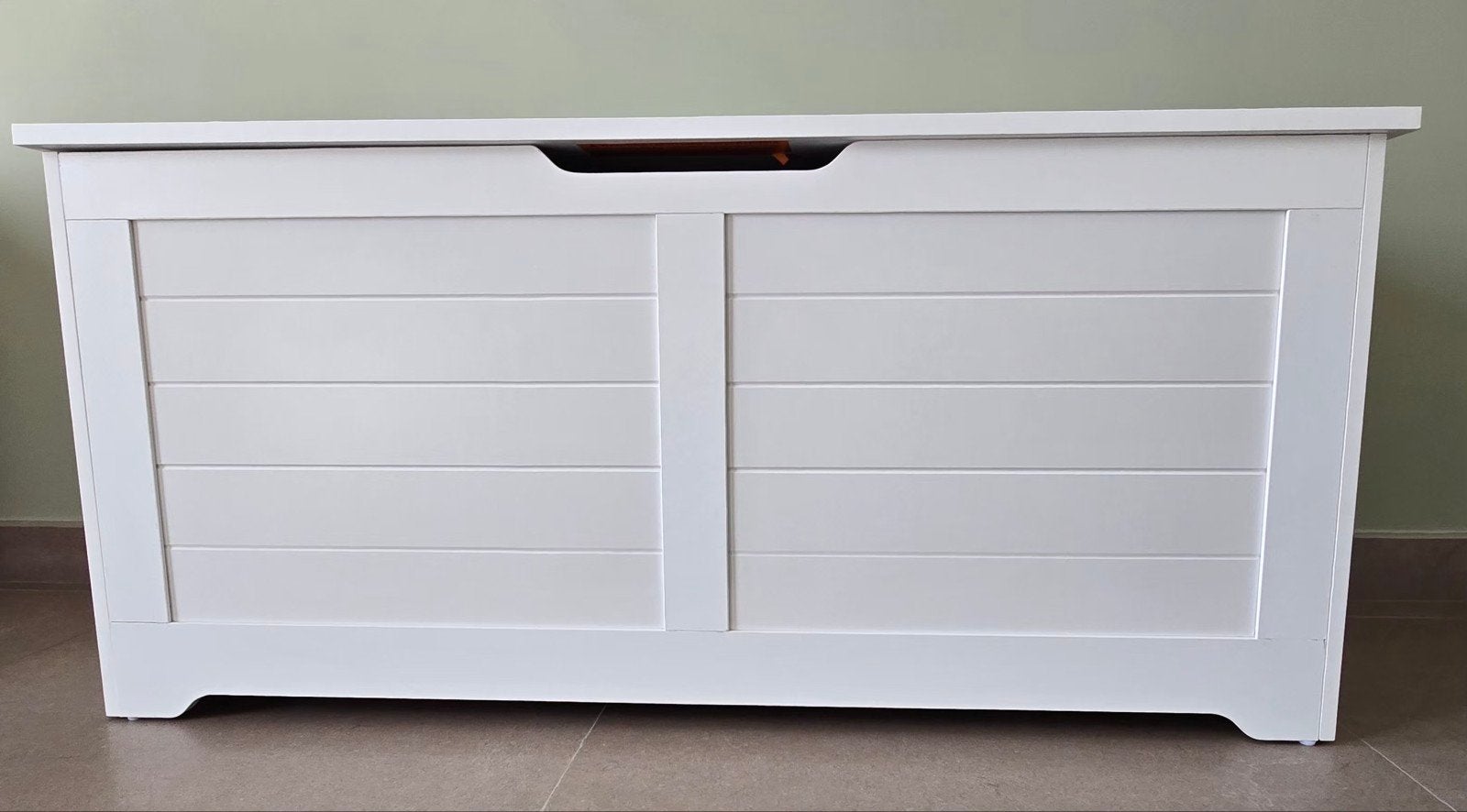 Dekenkist wit, Huis en Inrichting, Ophalen, Minder dan 50 cm, 50 tot 100 cm, Zo goed als nieuw