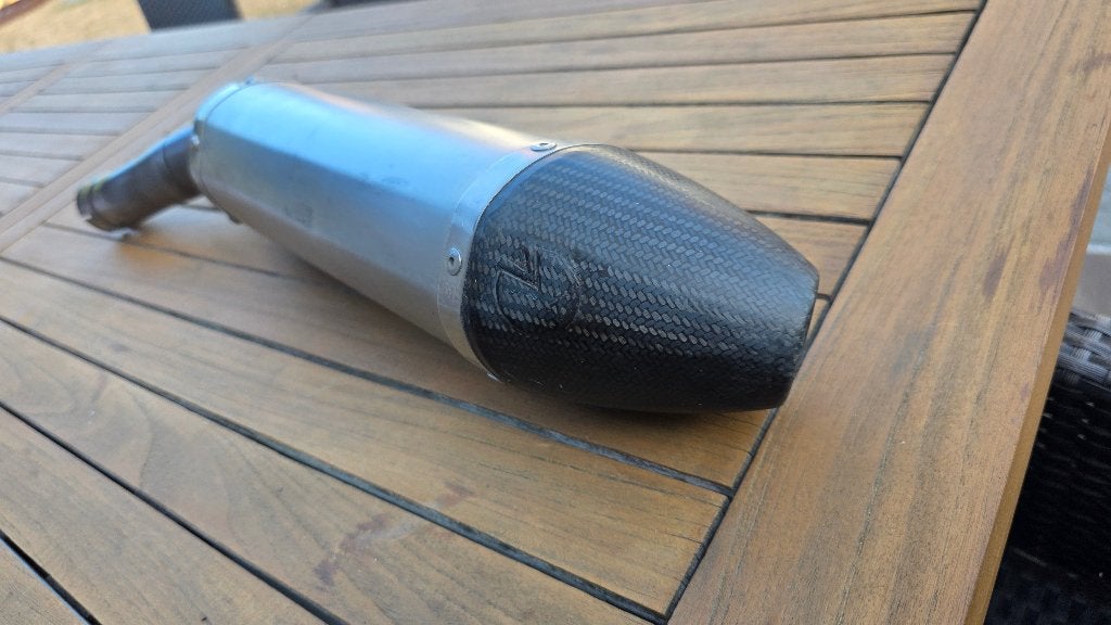 LeoVince sportuitlaat Yamaha Raptor 700  – carbon eindkap, Motoren, Onderdelen | Yamaha, Ophalen, Gebruikt