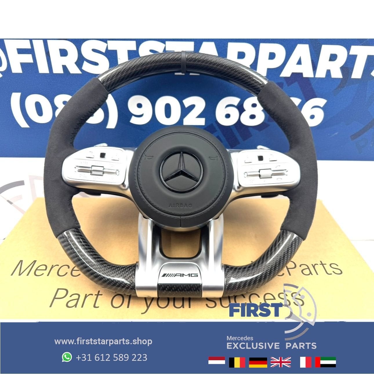 2023 CARBON AMG STUUR A35 A45 CLA45 C63 E63 GLC63 GLE63 GT63, Gebruikt, -, Ophalen of Verzenden, -