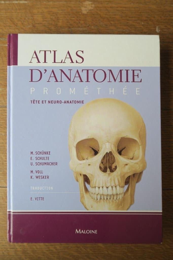 Livre "Atlas d'anatomie Prométhée" pour étudiant, Enlèvement, Comme neuf, M. Schünke, Sciences naturelles