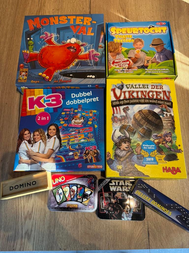 Lot van acht gezelschapsspellen, Hobby en Vrije tijd, Vijf spelers of meer, Ophalen, Zo goed als nieuw