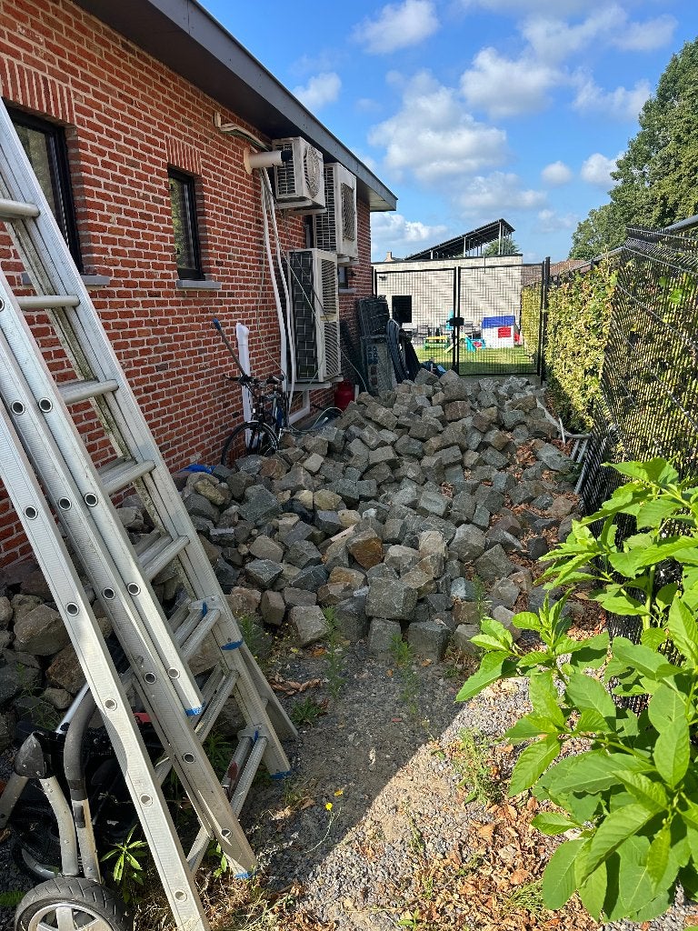 GRATIS kasseien, Tuin en Terras, Tegels en Klinkers, Ophalen, Gebruikt, Overige typen, Natuursteen