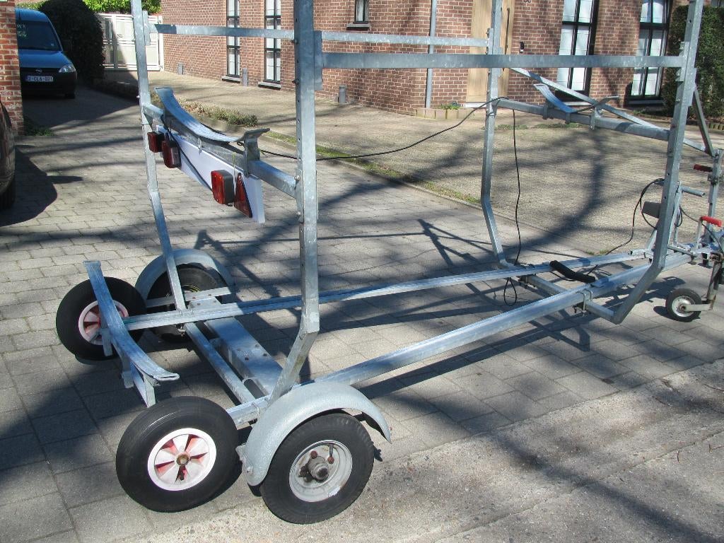 Combi zeiltrailer, Watersport en Boten, Open zeilboten, Gebruikt, Ophalen