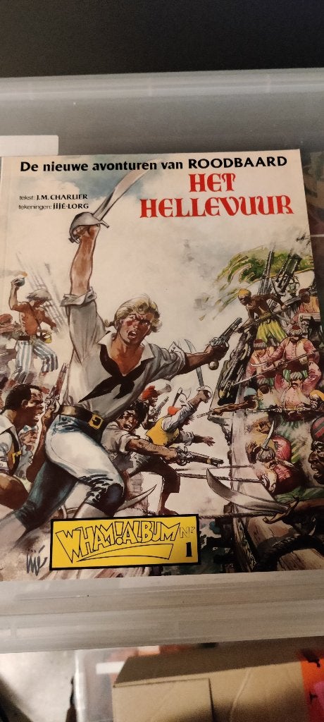 Roodbaard - 1 - Hellevuur, Boeken, Ophalen, Eén stripboek, J.M. Charlier ⭐ Jijé-Lorg, Zo goed als nieuw