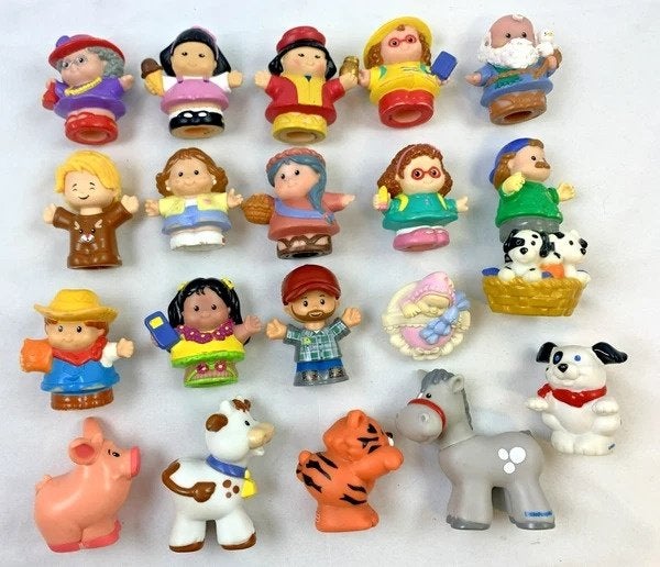 Fisher-Price Little People 20 figuren dieren poppetjes set, Kinderen en Baby's, Speelgoed | Fisher-Price, Verzenden, Zo goed als nieuw