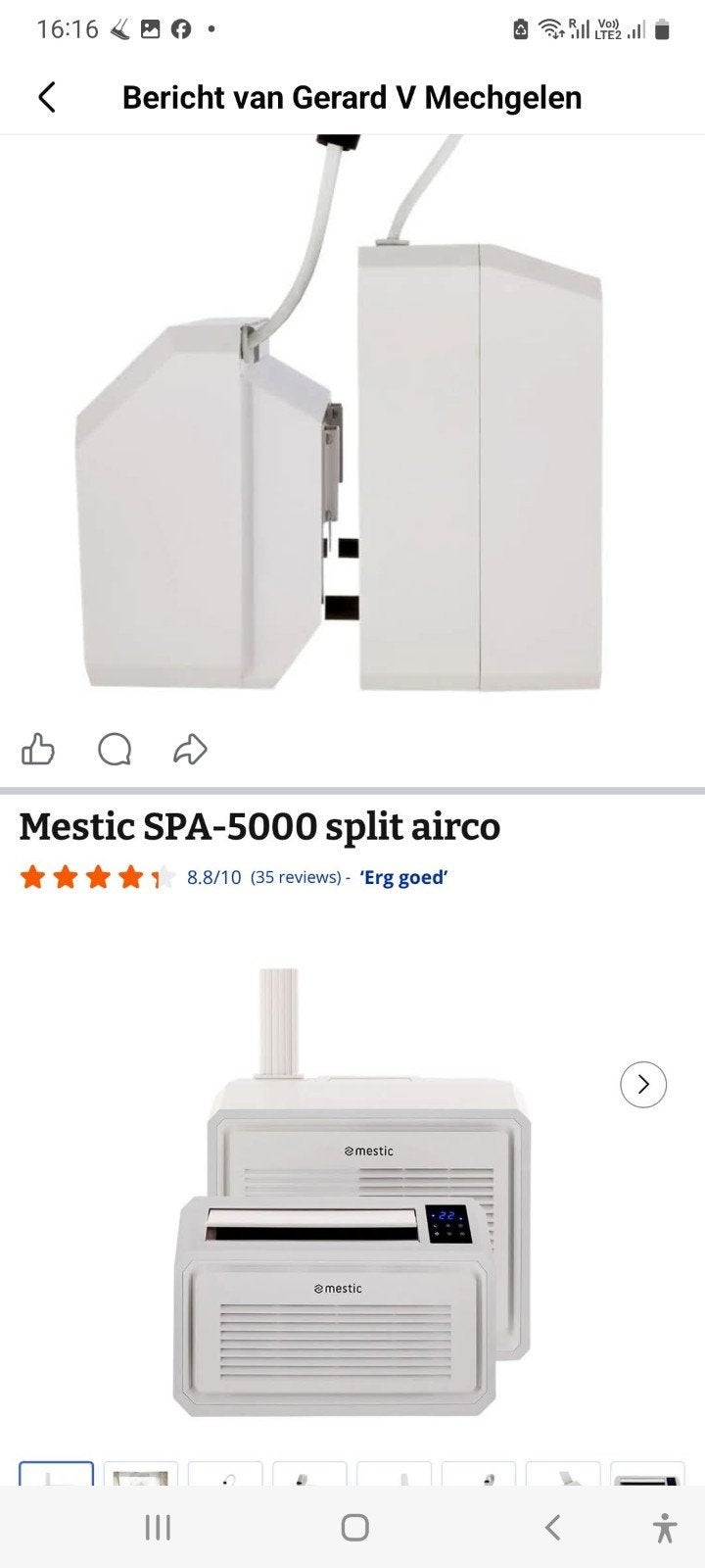 Split-Airco Mestic SPA-5000, Caravanes & Camping, Camping-car Accessoires, Enlèvement