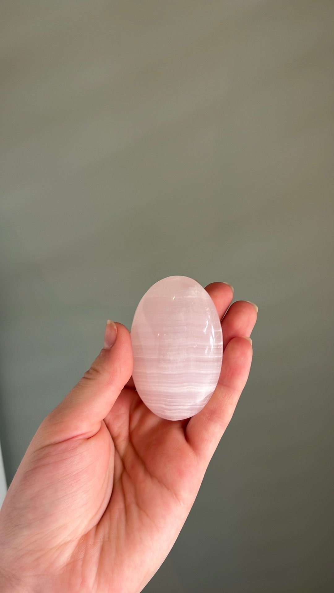 Roze calciet handsteen, Ophalen of Verzenden, Zo goed als nieuw