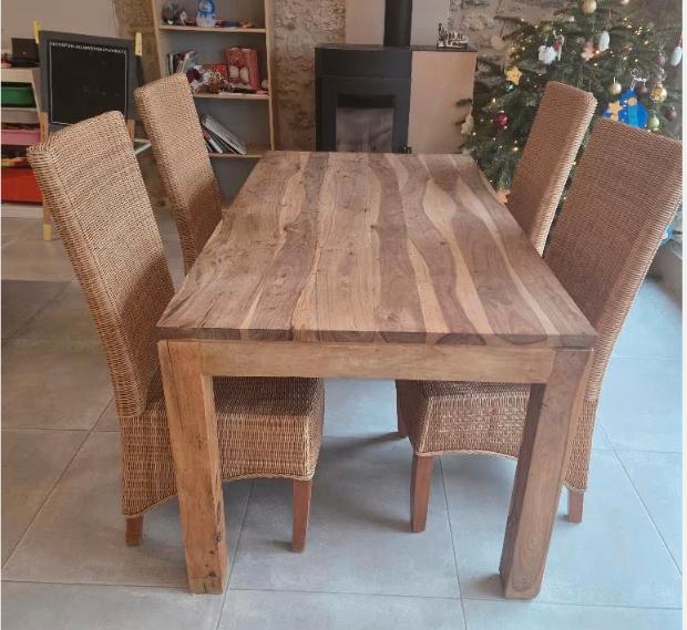 Ensemble meubles de salle à manger (Buffet, Table, chaises), Huis en Inrichting, Ophalen, Gebruikt, Scandinave, 4 tot 6 stoelen