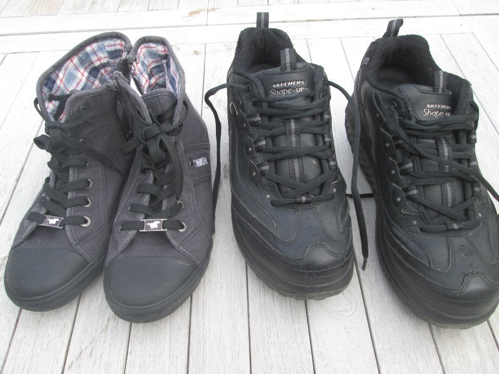paar stevige wandelschoenen skechers maat 38, Ophalen, Skechers, Zwart, Wandelschoenen