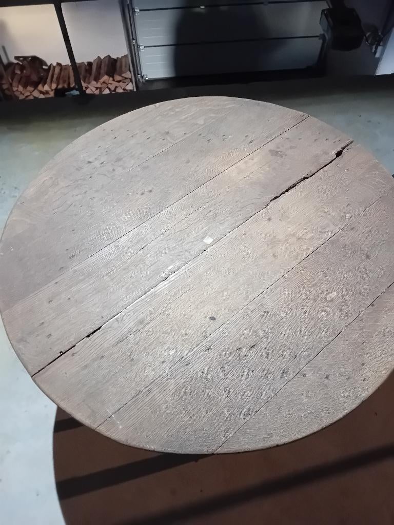 Table basse ronde, Maison & Meubles, Tables | Tables de salon, Enlèvement, Utilisé, Rond, Chêne