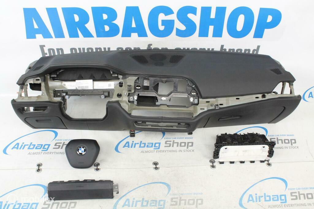 Airbag kit Tableau de bord cuir gris couture BMW 3 serie G20, Enlèvement ou Envoi, Utilisé