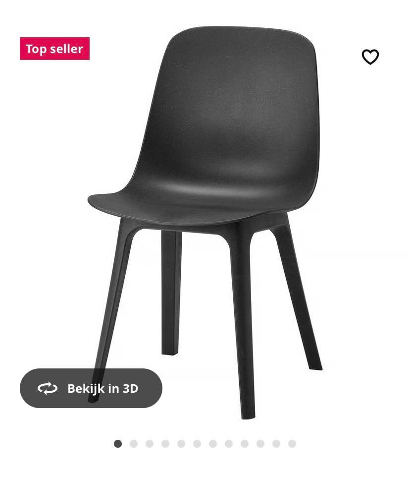 6 stoelen antraciet, Maison & Meubles, Enlèvement, Utilisé