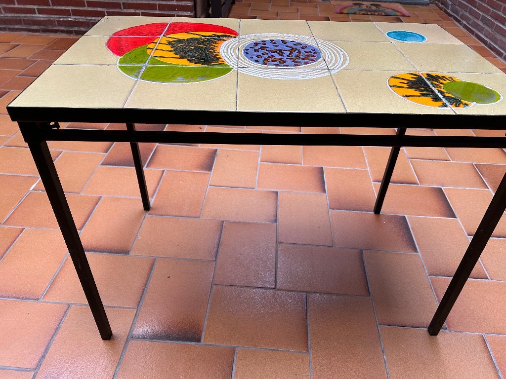 Prachtig Keramiek salontafel H58cm B46cm L77cm, Ophalen