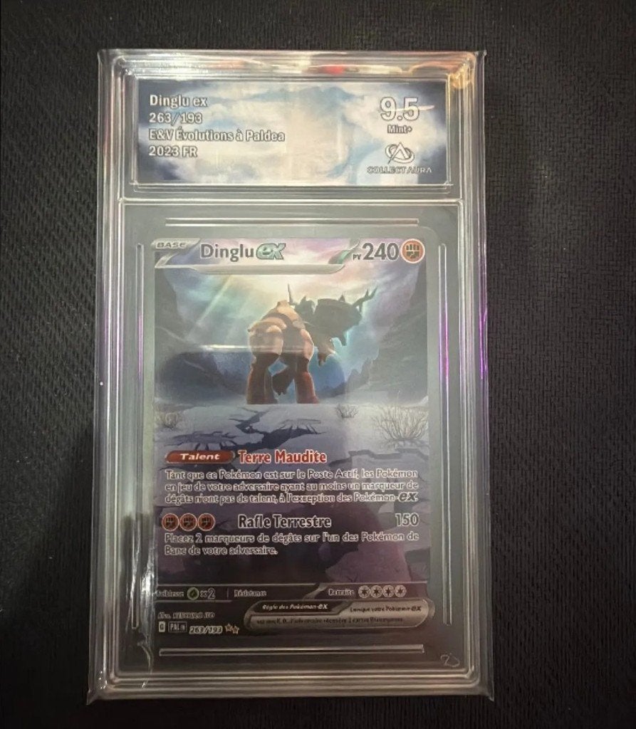 Dinglu ex 263/193 CA9.5 FR (carte gradée Pokémon), Enlèvement ou Envoi, Comme neuf, Cartes en vrac