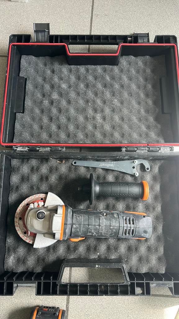 Worx 20v accu slijpmachine met Qbrick systeemkoffer, Doe-het-zelf en Bouw, Gereedschap | Slijpmachines, Ophalen, Gebruikt