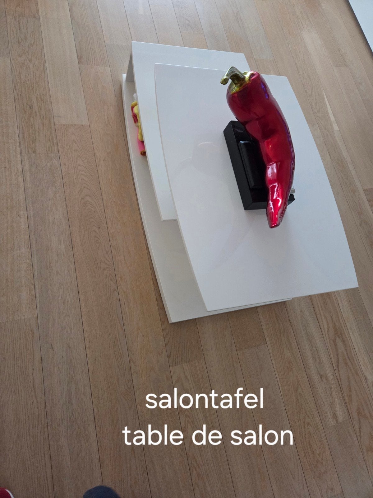 Uitschuifbaar salon tafel, Ophalen