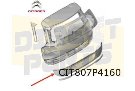 Citroën C4 Grand SpaceTourer paneel achterklep (electrisch o, Neuf, Arrière, -, Haillon arrière