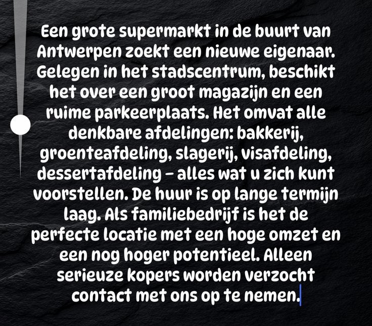 Supermarkt bakkerij slagerij, Ophalen, Brood en Banket