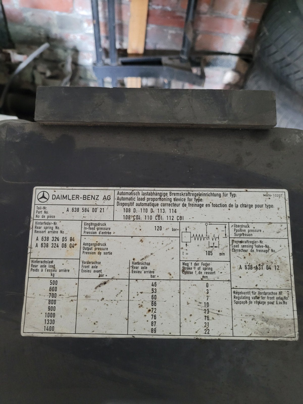 Moteur mercedes vito première génération, Enlèvement