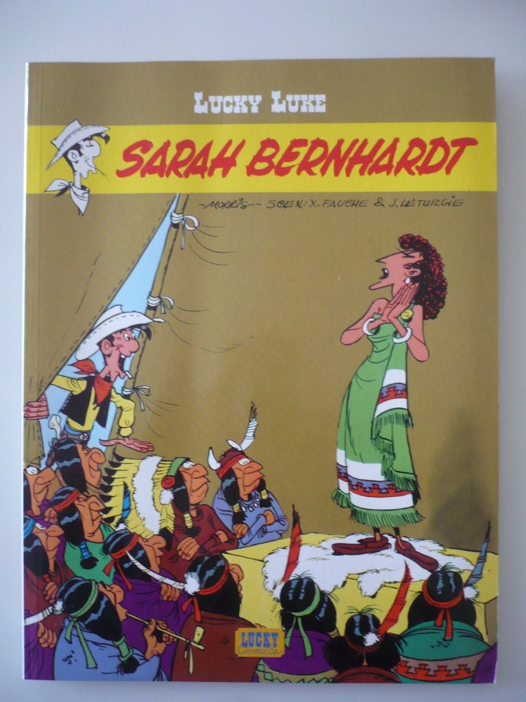 Lucky Luke ( 21 Sarah Bernhardt ), Eén stripboek, Ophalen of Verzenden, Zo goed als nieuw, Morris