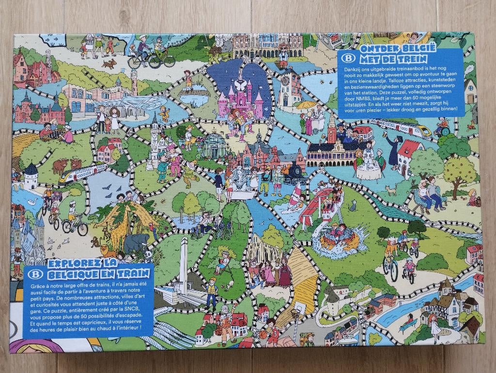puzzle 1500 pièces SNCB NMBS collector édition limitée, Enlèvement, 500 à 1500 pièces, Comme neuf, Puzzle
