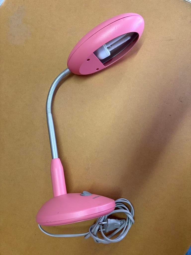 Roze Philips myHomeOffice bureaulamp, Ophalen of Verzenden, Zo goed als nieuw