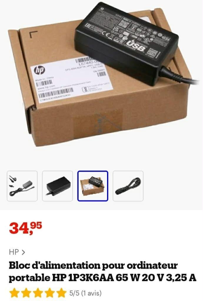 HP USB-C LC-adapter 65 W oplader „NIEUW”, Computers en Software, Ophalen, Nieuw, HP