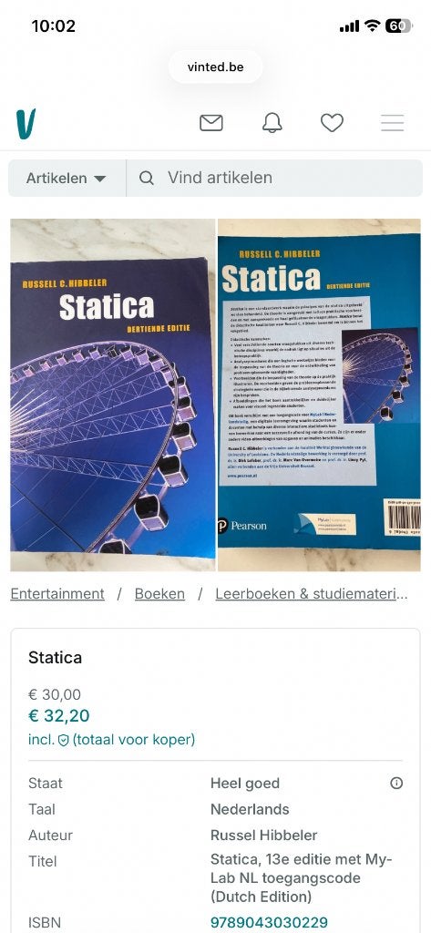 Statica 13e editie, Enlèvement, Comme neuf