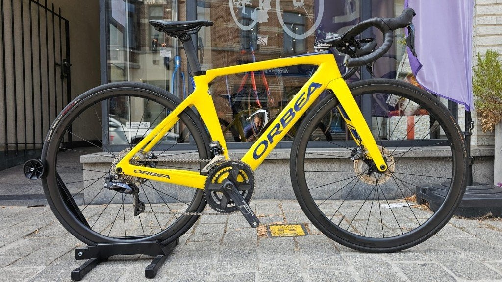 Koersfiets Orbea Orca Aero M20i Team-D disc*Di2*Carbonwielen, Ophalen, Zo goed als nieuw