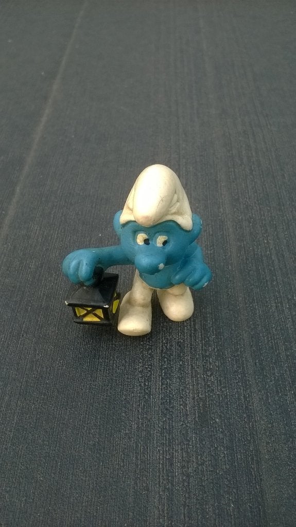Smurf met lantaarn - Variant 2.0024, Ophalen of Verzenden, Gebruikt, Overige Smurfen, Poppetje, Figuurtje of Knuffel