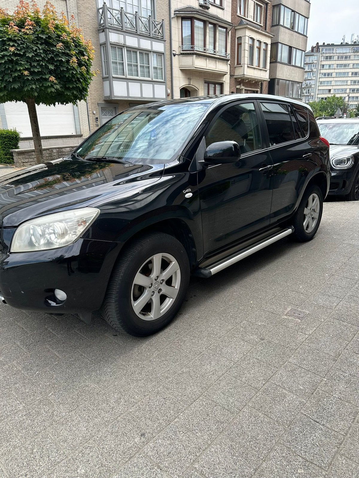 Toyota rav4 2.2D4D*EXPORT*04859057, Auto's, Stof, Zwart, 4 cilinders, Zwart