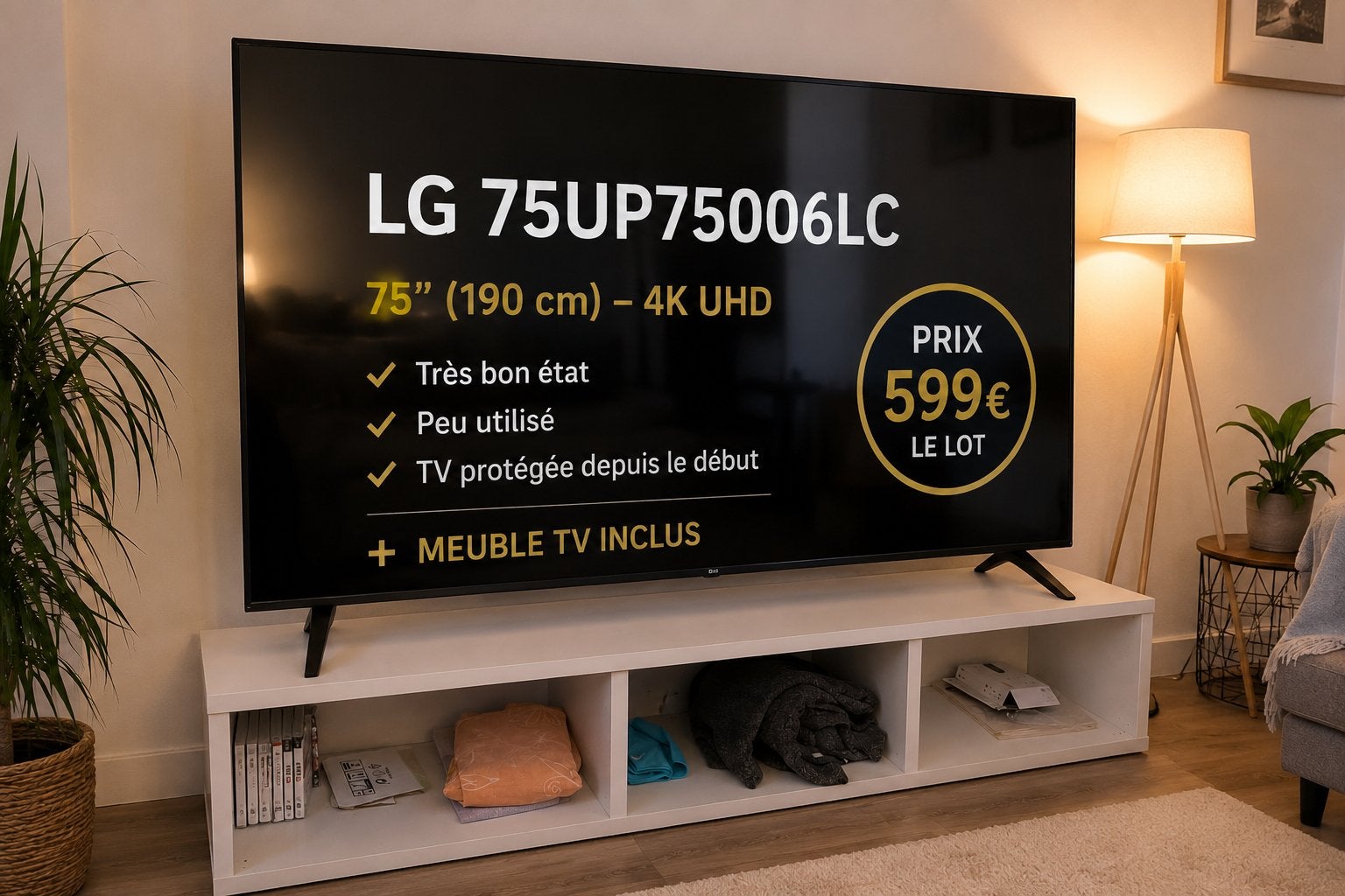 Tv lg, Enlèvement, Comme neuf