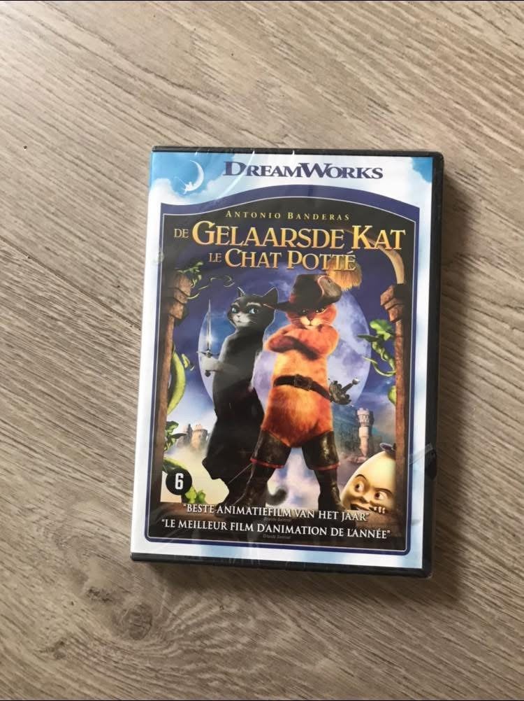 DVD nieuw! nog in de verpakking “ De gelaarsde kat”, Ophalen of Verzenden, Nieuw in verpakking