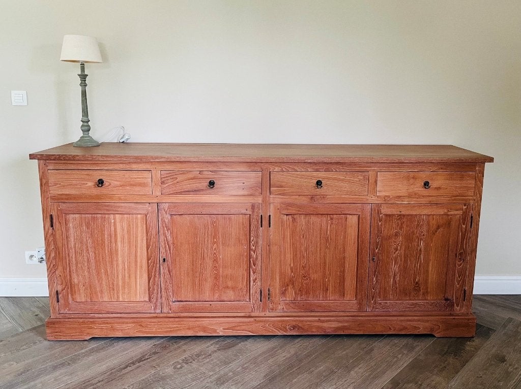 Dressoirkast teak - landelijk wonen, Ophalen, Landellijk wonen, Teakhout, Met lade(s)