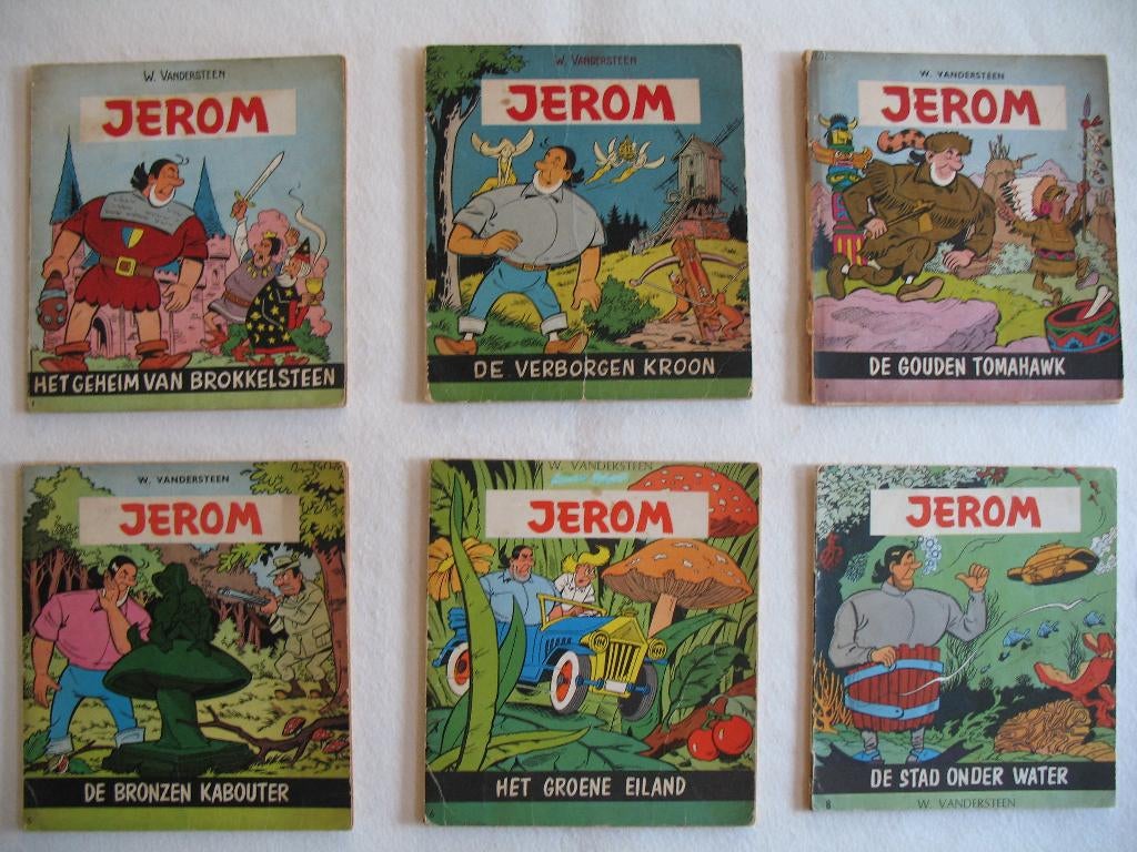 Jerom, oude vierkante ,W Vandersteen, 1ste druk, Boeken, Meerdere stripboeken, Ophalen of Verzenden