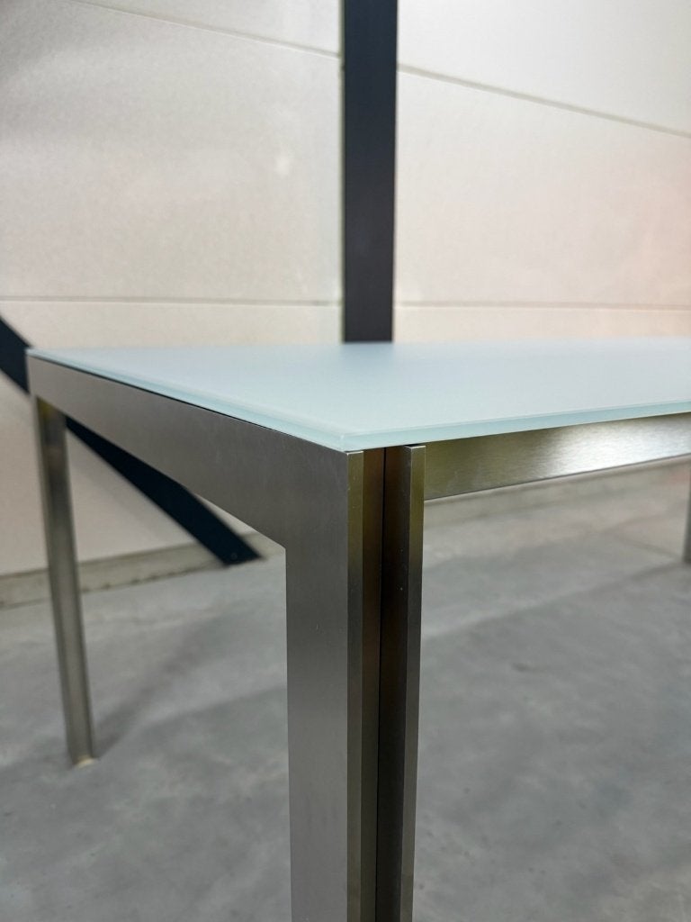 Leolux Cameleon eettafel 200 cm - zo goed als nieuw, Ophalen, 100 tot 150 cm, 200 cm of meer, 75 – 100