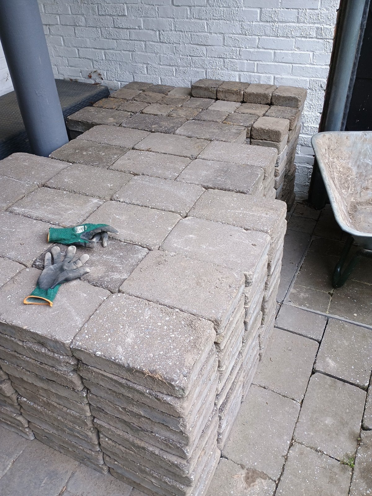Klinkers (totaal 20m2), Jardin & Terrasse, Pavé & Dalles, Enlèvement, Briques