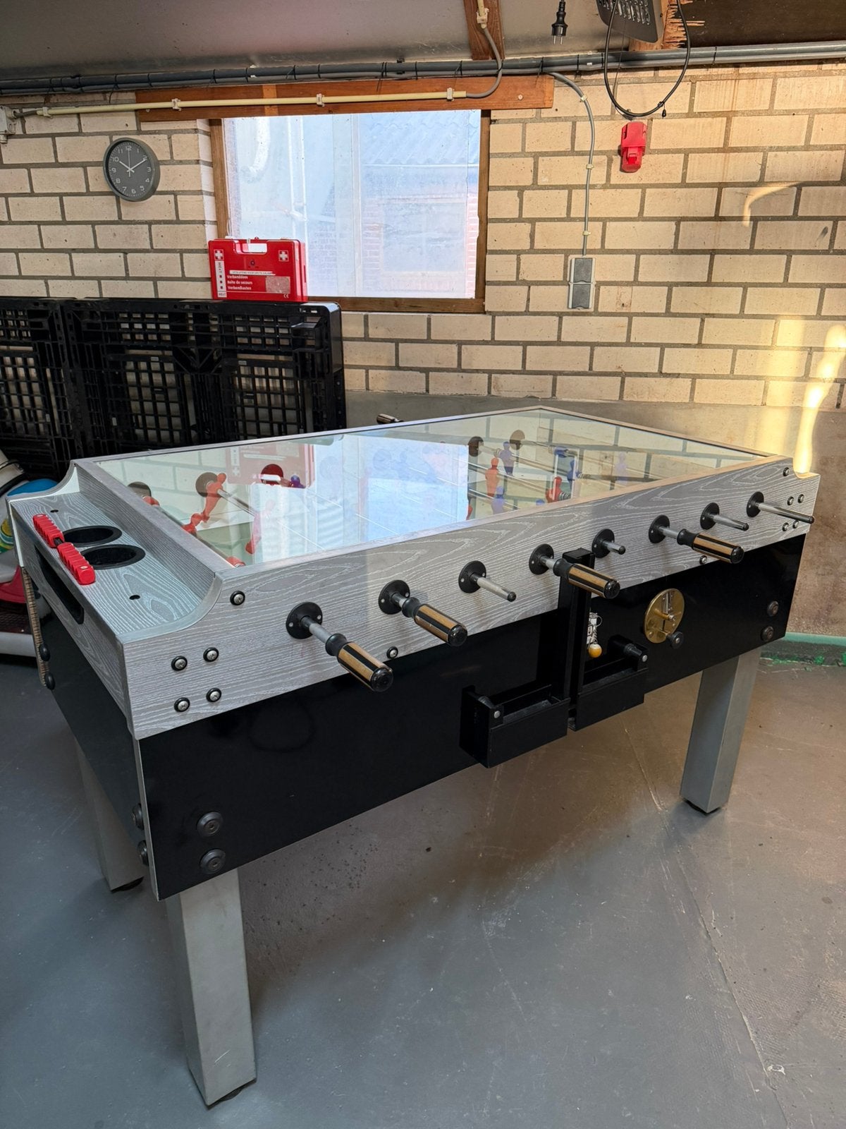 Voetbaltafel Garlando | Olympic Silver, Verzamelen, Automaten | Overige, Ophalen, Zo goed als nieuw