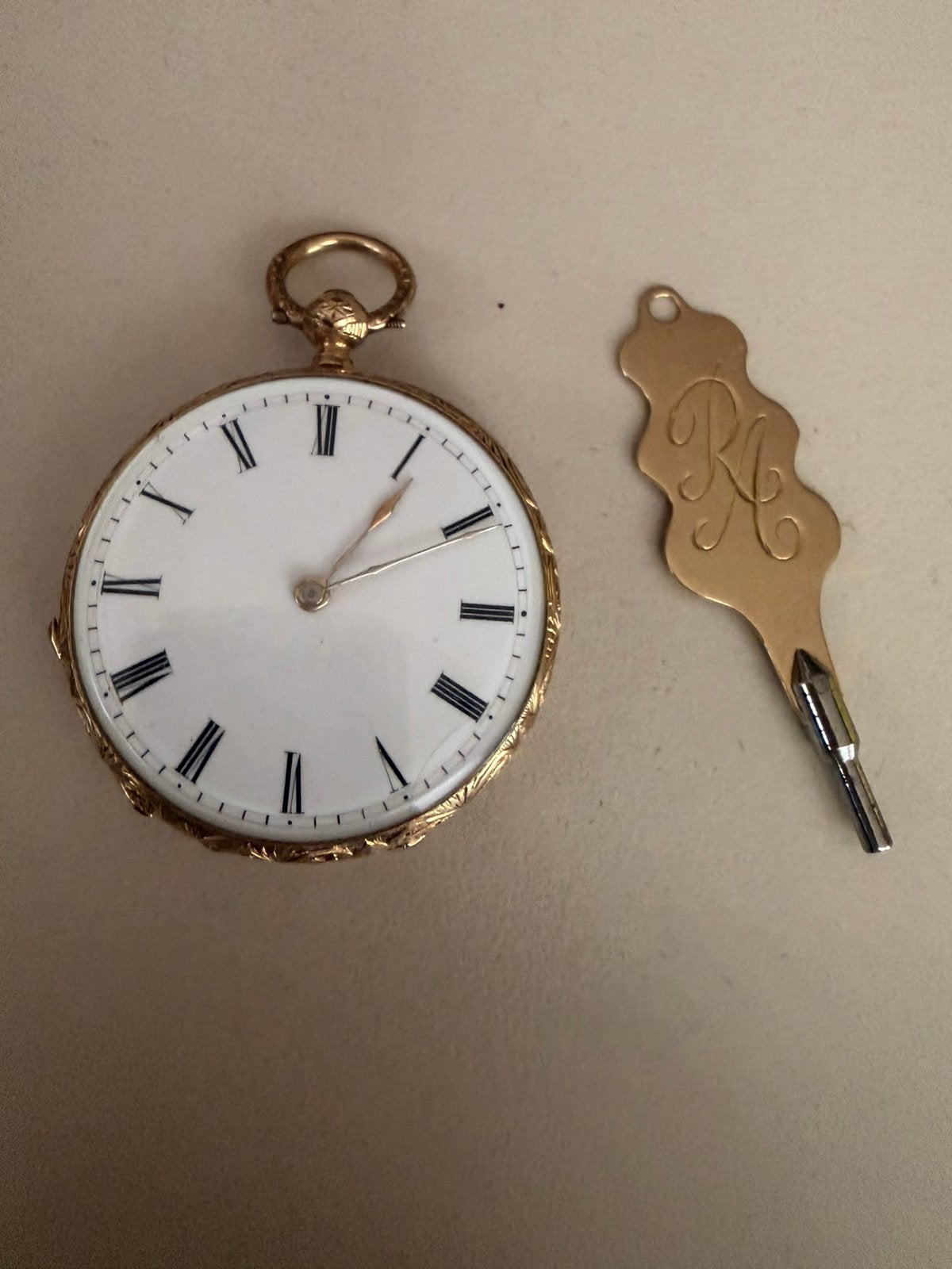 Montre gousset en or 18 carats, Bijoux, Sacs & Beauté, Enlèvement, Or, Avec chaîne