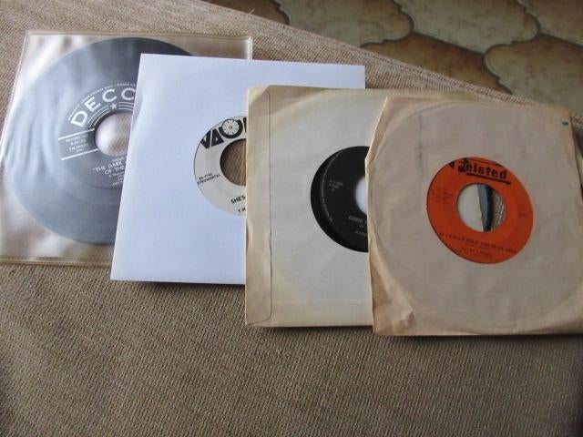 set van 4 Vynils 45t verschillende US jaren 60-70, Cd's en Dvd's, Ophalen of Verzenden, Gebruikt, R&B en Soul