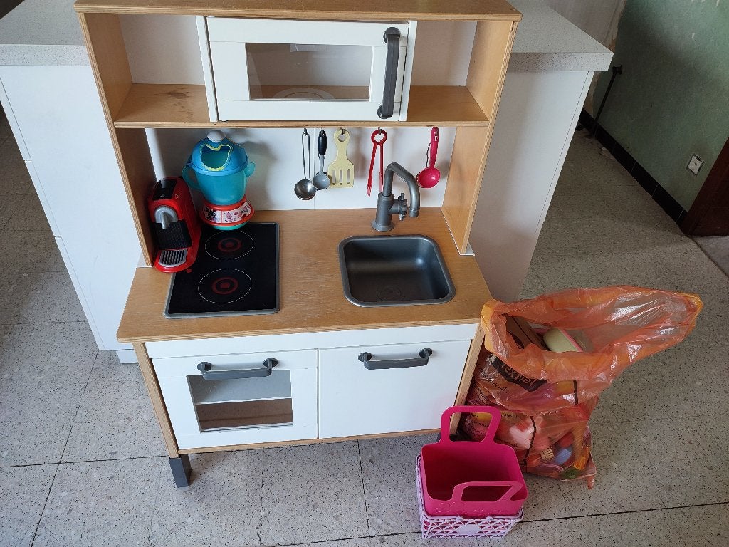Keukentje + veel speelgoed, Ophalen, Gebruikt, Hout, Speelkeuken