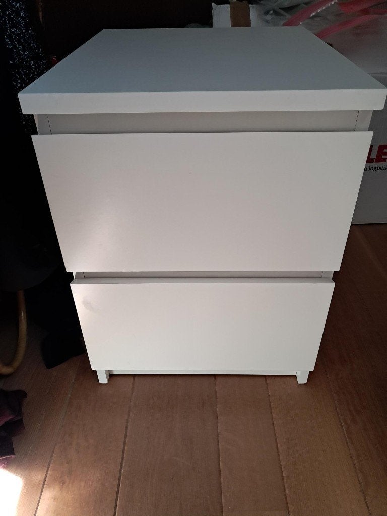 Ikea Malm ladekast met 2 laden, Ophalen, Minder dan 50 cm, 1 of 2 laden, Zo goed als nieuw