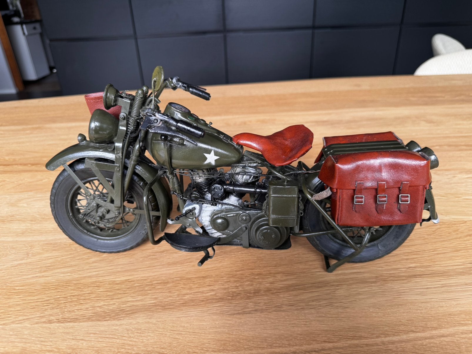 1/6 Harley Davidson US Army WW2 métal., Enlèvement ou Envoi, Utilisé