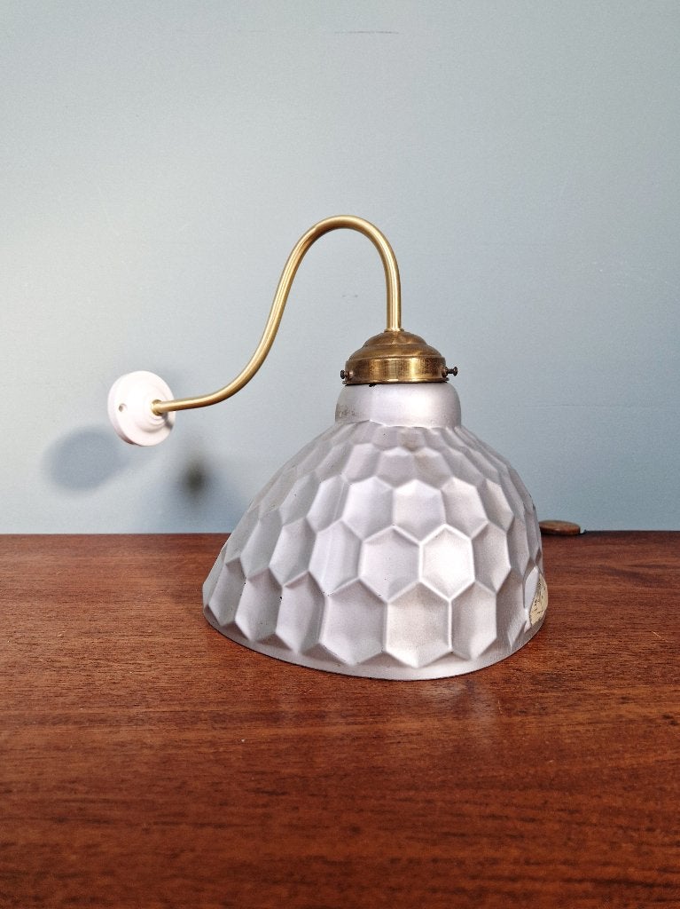 Wandlamp van gemercuriseerd glas, Helioray, 1930, Ophalen of Verzenden