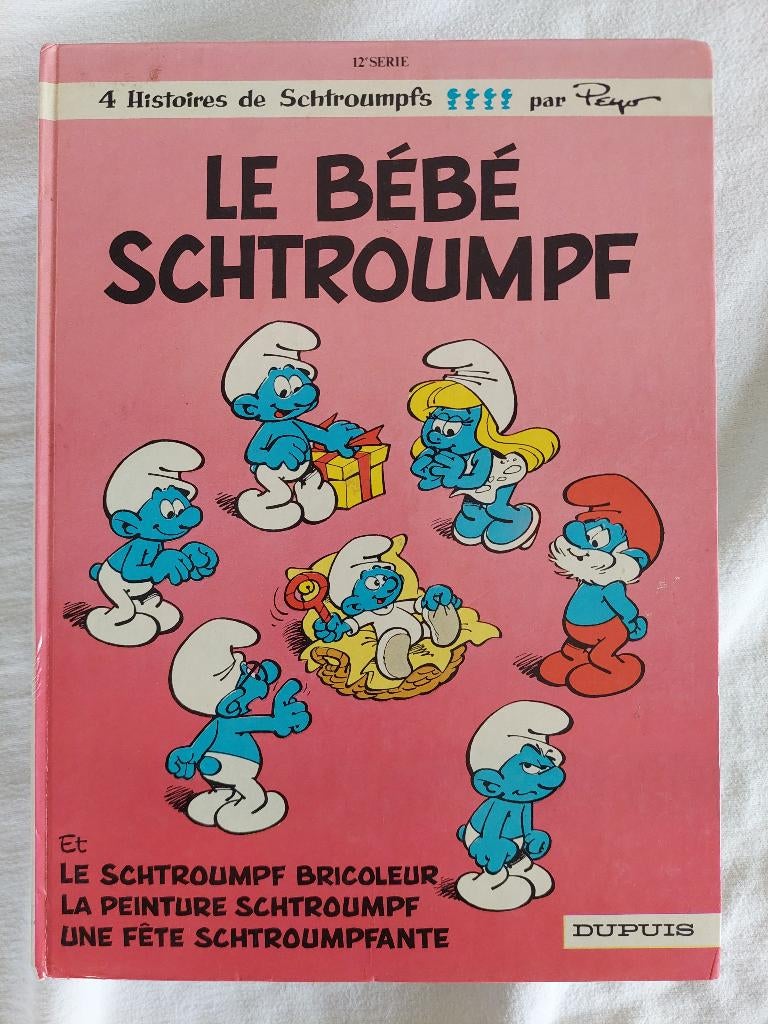 Schtroumpfs T.12 Le bébé schtroumpf (eo) - Etat moyen, Une BD, Enlèvement ou Envoi, Utilisé