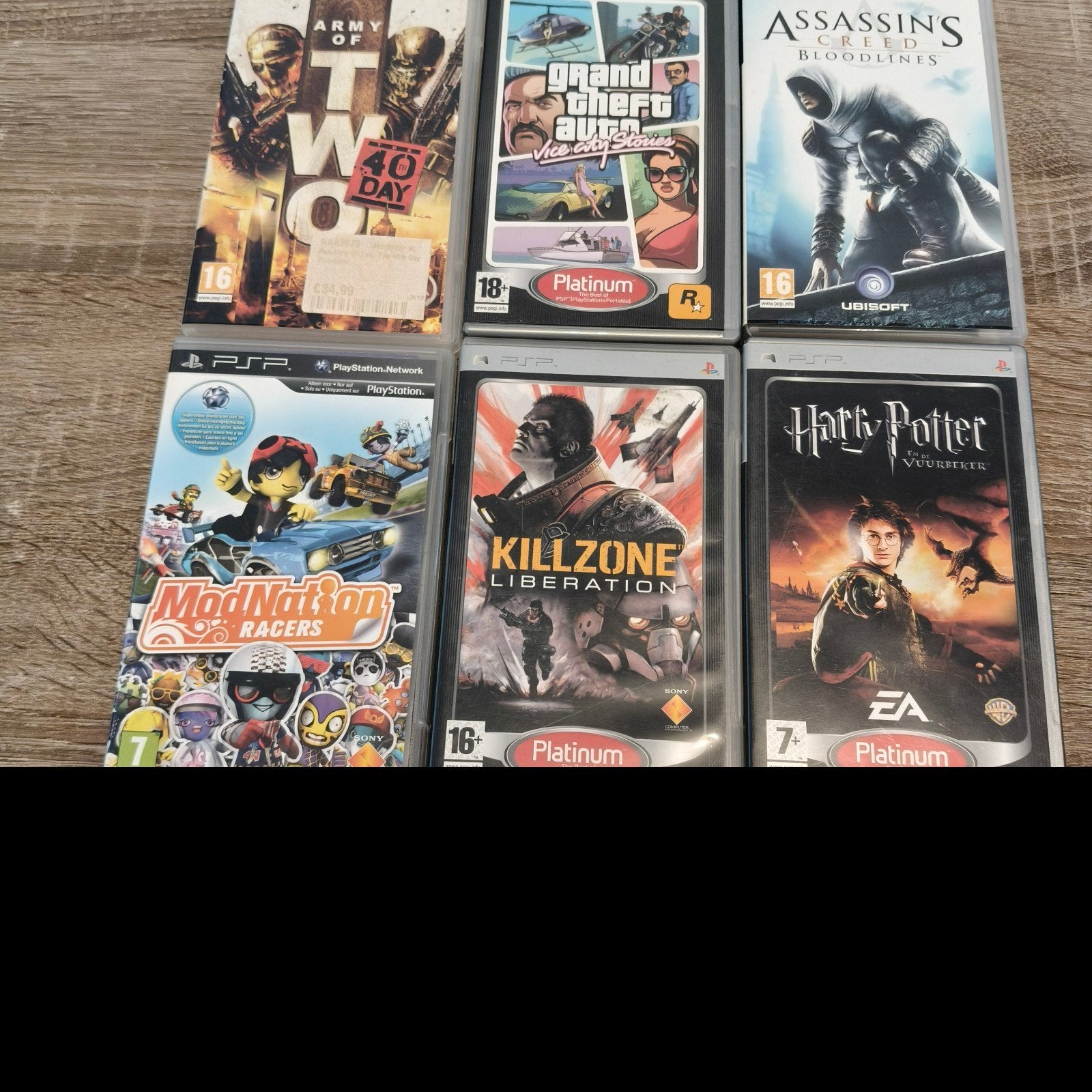 PSP lot spelletjes, Ophalen