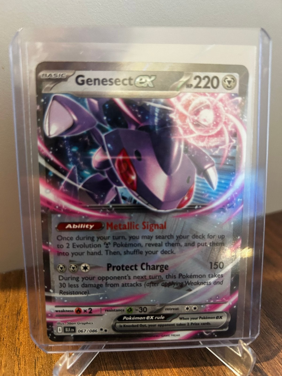 Pokemon genesect ex black bolt, Ophalen of Verzenden, Zo goed als nieuw, Booster