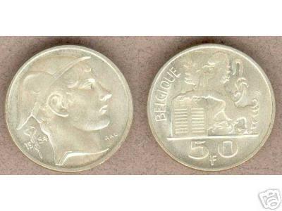 België: 50 frank 1954 FR in FDC !! = morin 540, Postzegels en Munten, Verzenden, Losse munt