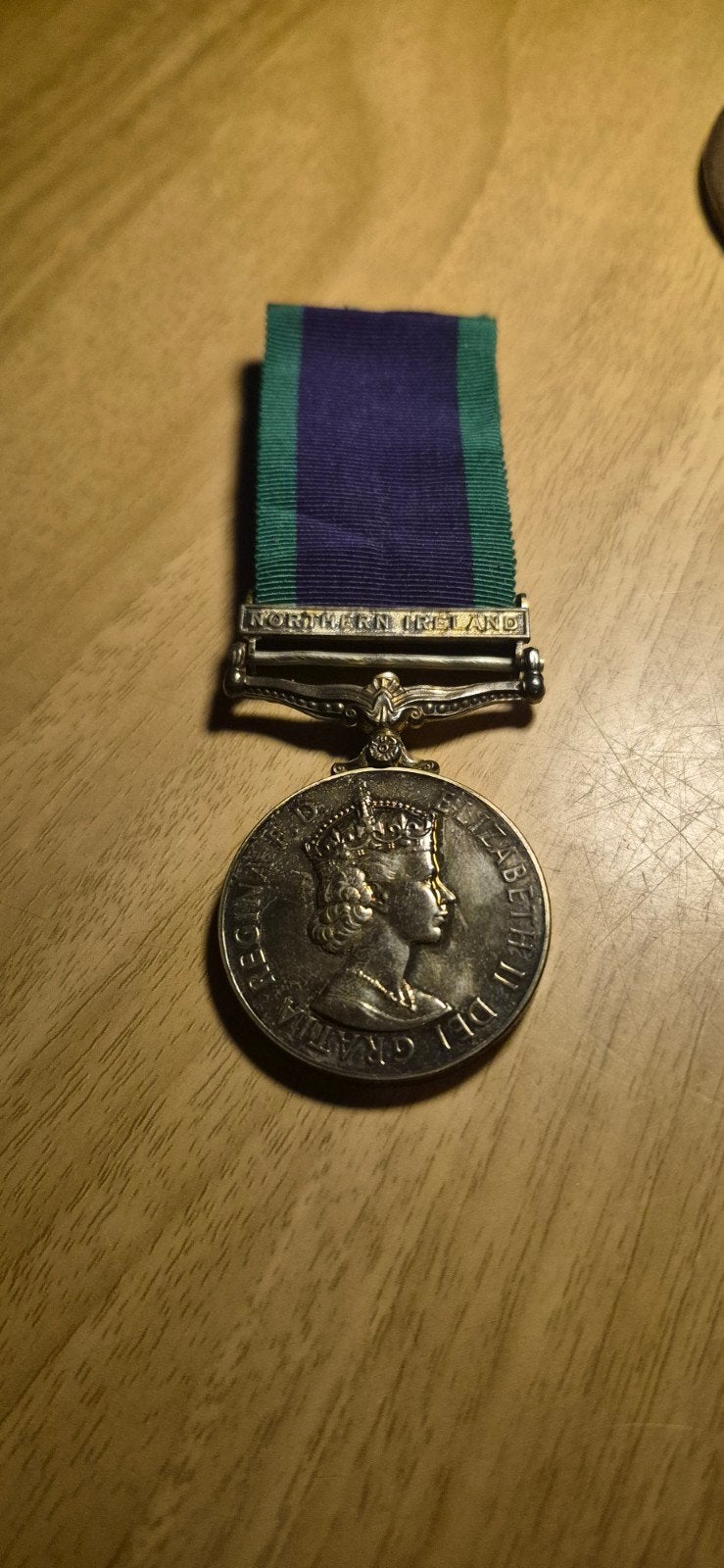 Zilveren GSM Medaille "Northern Ireland", Verzamelen, Ophalen of Verzenden